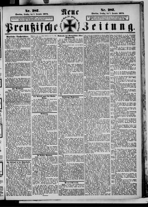 Neue preußische Zeitung vom 08.12.1874