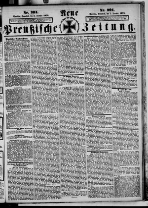 Neue preußische Zeitung vom 12.12.1874