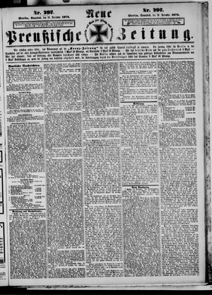 Neue preußische Zeitung vom 19.12.1874