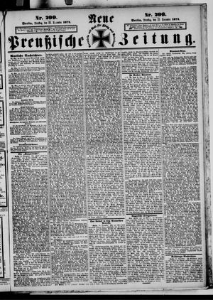 Neue preußische Zeitung on Dec 22, 1874
