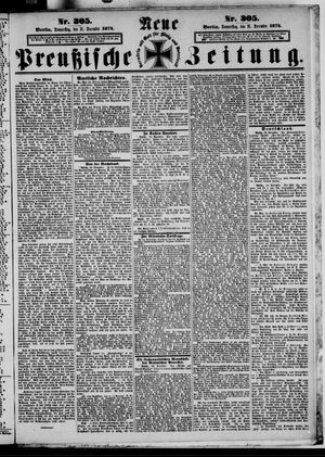 Neue preußische Zeitung vom 31.12.1874