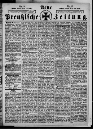 Neue preußische Zeitung vom 09.01.1875