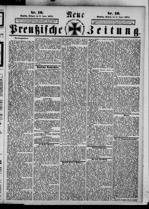 Neue preußische Zeitung vom 13.01.1875