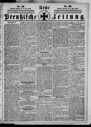 Neue preußische Zeitung vom 16.01.1875