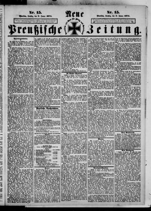 Neue preußische Zeitung vom 19.01.1875
