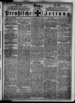 Neue preußische Zeitung vom 20.01.1875