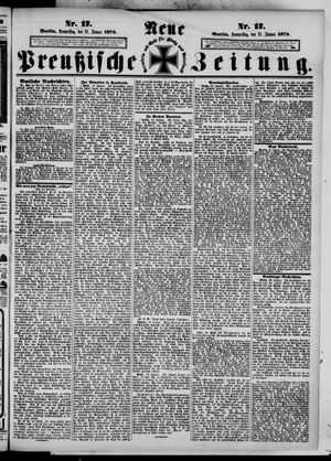 Neue preußische Zeitung vom 21.01.1875