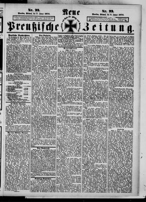 Neue preußische Zeitung vom 27.01.1875