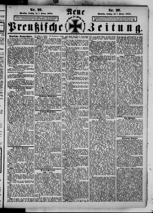 Neue preußische Zeitung vom 02.02.1875