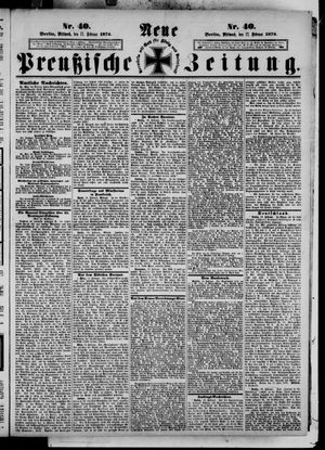 Neue preußische Zeitung on Feb 17, 1875