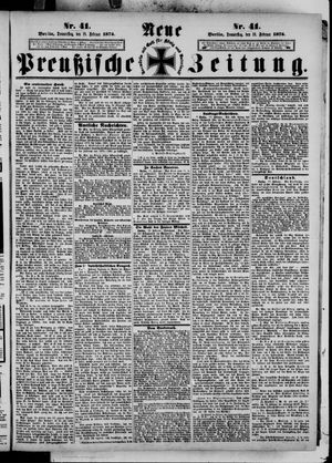 Neue preußische Zeitung vom 18.02.1875