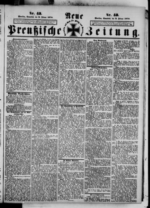Neue preußische Zeitung vom 20.02.1875