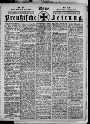 Neue preußische Zeitung vom 23.02.1875