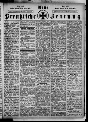 Neue preußische Zeitung vom 25.02.1875