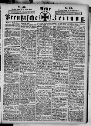 Neue preußische Zeitung vom 28.02.1875