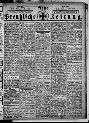 Neue preußische Zeitung vom 03.04.1875