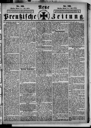 Neue preußische Zeitung vom 07.04.1875