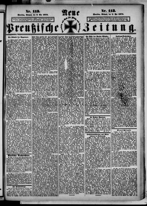 Neue preußische Zeitung vom 19.05.1875