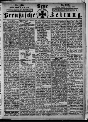 Neue preußische Zeitung vom 19.06.1875