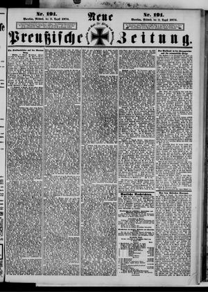 Neue preußische Zeitung vom 18.08.1875