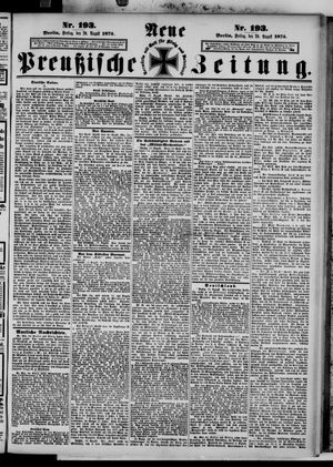 Neue preußische Zeitung vom 20.08.1875