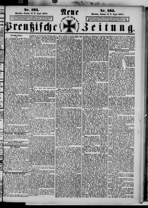 Neue preußische Zeitung vom 22.08.1875