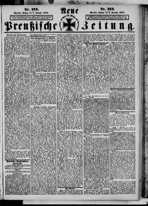 Neue preußische Zeitung vom 12.09.1875