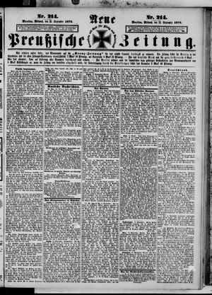 Neue preußische Zeitung vom 15.09.1875