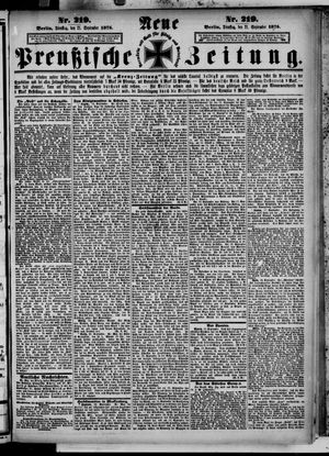 Neue preußische Zeitung on Sep 21, 1875