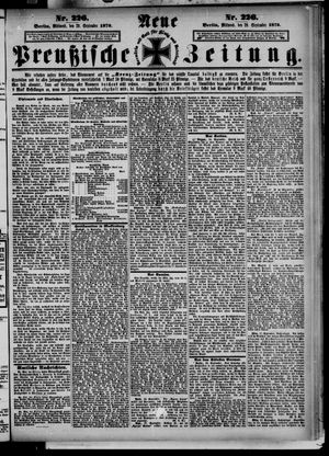 Neue preußische Zeitung on Sep 29, 1875
