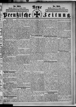 Neue preußische Zeitung vom 12.11.1875