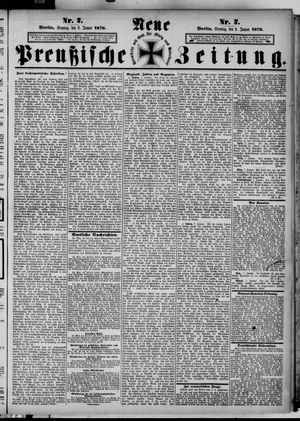 Neue preußische Zeitung vom 09.01.1876
