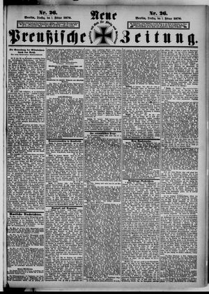 Neue preußische Zeitung vom 01.02.1876
