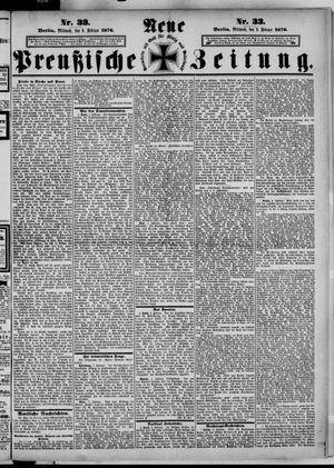 Neue preußische Zeitung vom 09.02.1876