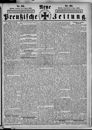 Neue preußische Zeitung vom 10.02.1876