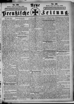Neue preußische Zeitung vom 20.02.1876