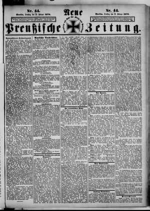Neue preußische Zeitung vom 22.02.1876
