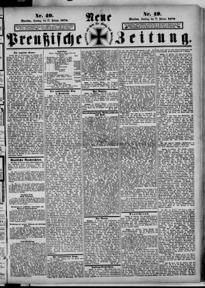 Neue preußische Zeitung vom 27.02.1876