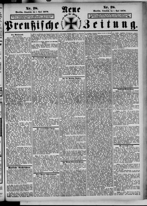 Neue preußische Zeitung vom 01.04.1876