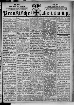 Neue preußische Zeitung vom 19.04.1876