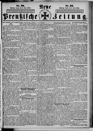 Neue preußische Zeitung vom 25.04.1876