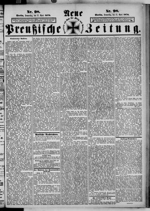 Neue preußische Zeitung vom 27.04.1876
