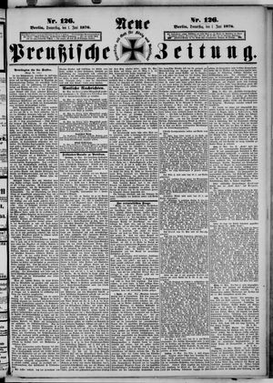 Neue preußische Zeitung on Jun 1, 1876