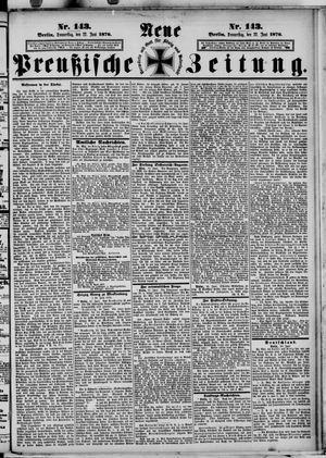 Neue preußische Zeitung vom 22.06.1876
