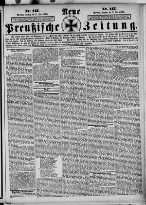 Neue preußische Zeitung vom 27.06.1876