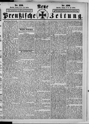 Neue preußische Zeitung vom 23.07.1876