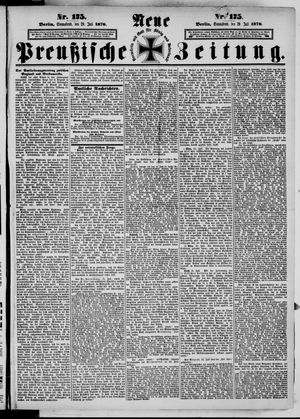 Neue preußische Zeitung on Jul 29, 1876