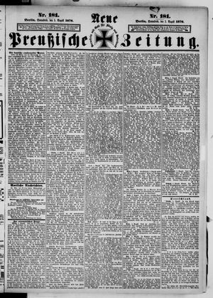 Neue preußische Zeitung on Aug 5, 1876