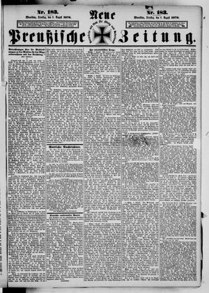 Neue preußische Zeitung vom 08.08.1876