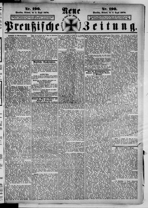 Neue preußische Zeitung vom 16.08.1876